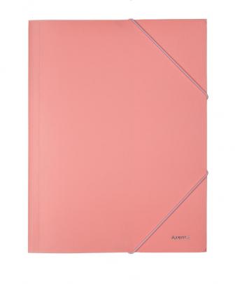 Папка на резинках, А4 Axent 1504-10 розовая
